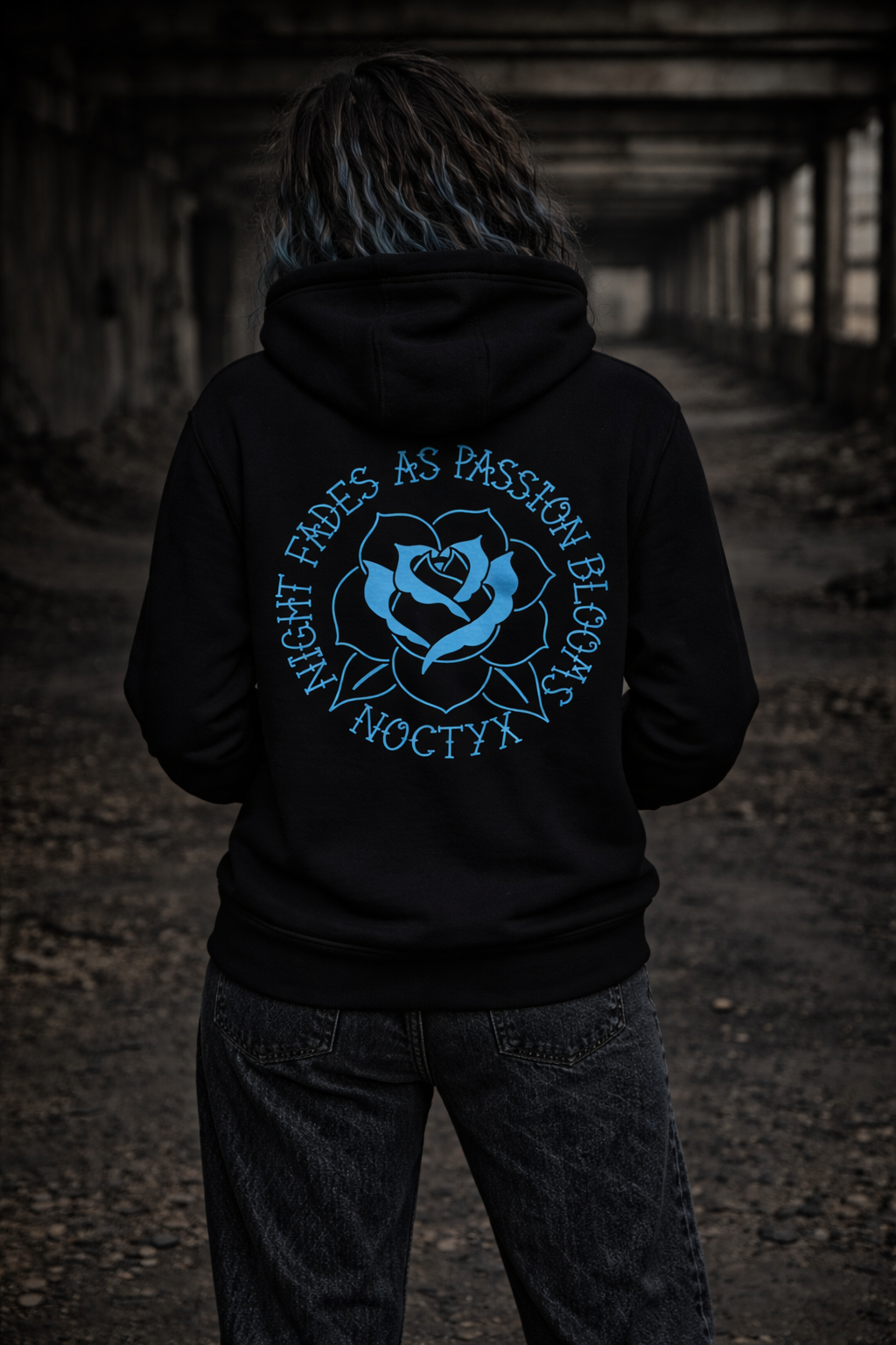 Midnight Bloom Hoodie