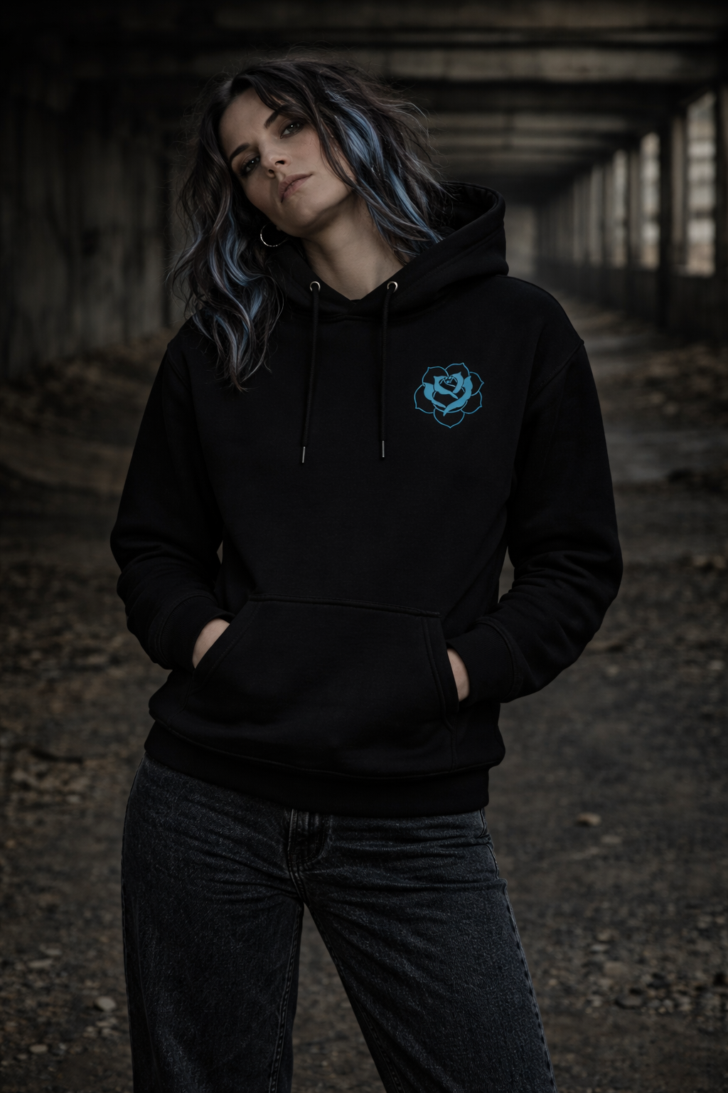 Midnight Bloom Hoodie