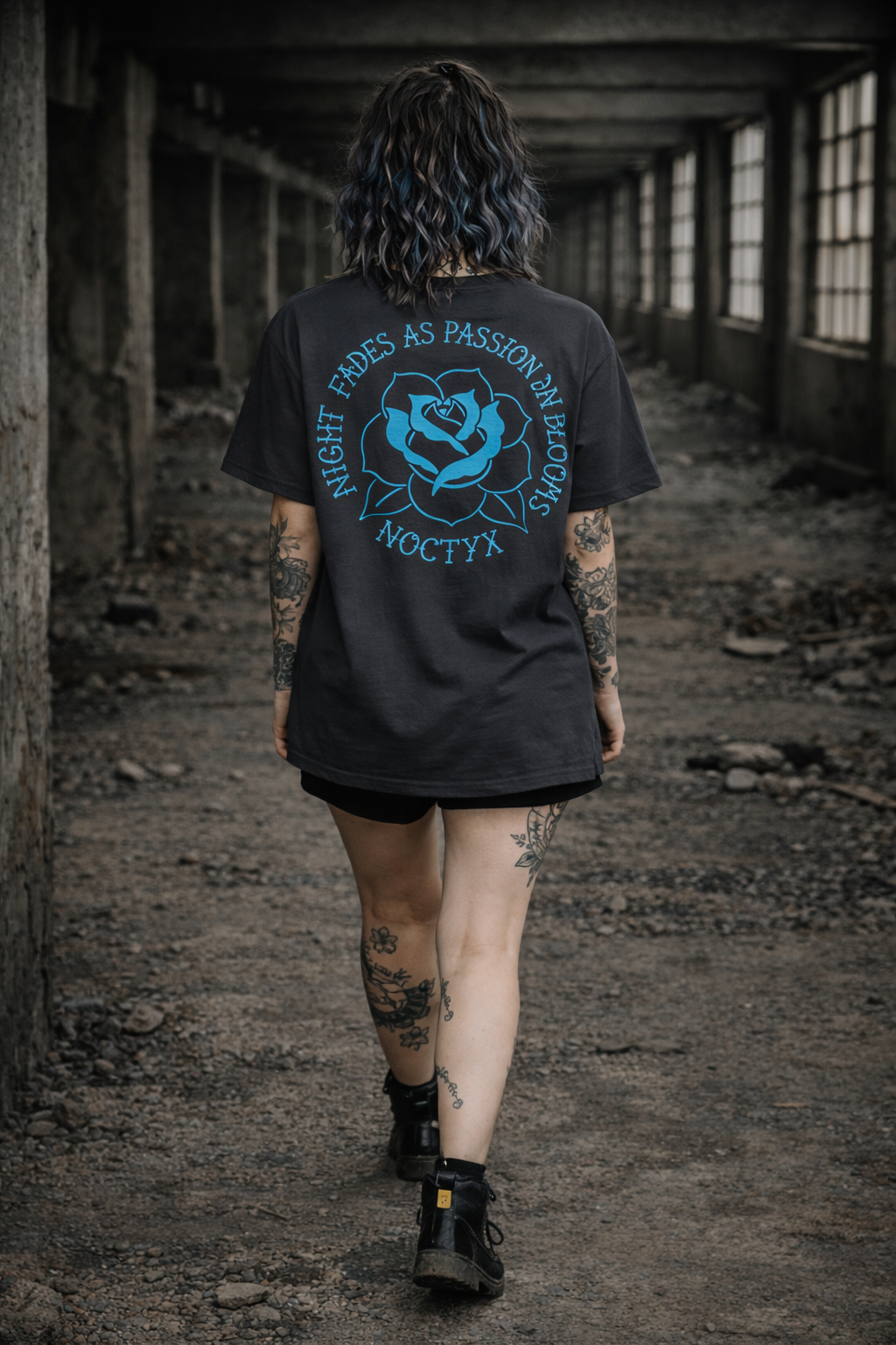 Midnight Bloom Box Tee